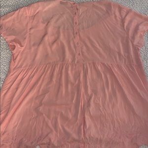 Torrid blush challis split back top